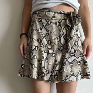 Snakeprint Zara Skort